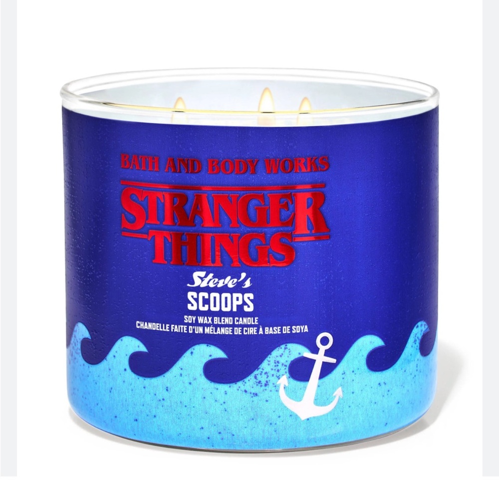 Stranger Things Steve’s Scoops Candle Bath & Body Works - NEW Limited Edition